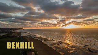 DRONE FLIGHT OVER BEXHILLONSEA  4k  DJI AIR 2 [upl. by Chemaram]