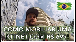 Como mobiliar uma kitnet com pouco dinheiro Apartamento completo com menos de mil reais OLX [upl. by Benjamin998]