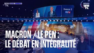 Présidentielle 2022 le débat entre Emmanuel Macron et Marine Le Pen en intégralité [upl. by Trudy]