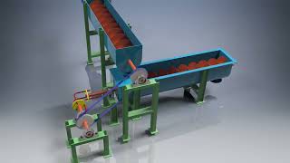 Simulasi Inventor  Animation Screw Conveyor 2 Axis [upl. by Shu641]