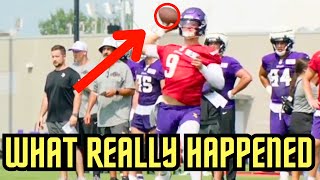 JJ McCarthy MAKING PLAYS At Minnesota Vikings Training Camp  LAZER Arm PERFECT Placement [upl. by Neff]