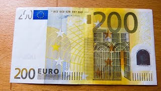 Old 200 EURO Banknote Review [upl. by Treblih]