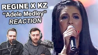 Singers ReactionReview to quotRegine x KZ  Adele Medleyquot [upl. by Llamaj]