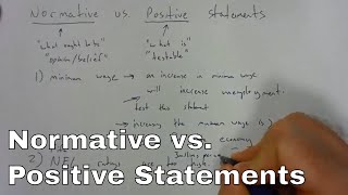 The Difference between Normative and Positive Statements [upl. by Kire]