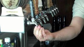 Filling bottles from the Perlick taps on my kegerator [upl. by Hsemin]