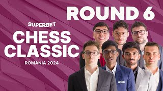 Superbet Chess Classic 2024 Round 6  GrandChessTour [upl. by Oibirot368]