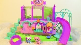 Polly Pocket Review Sparklin Pets Spa Dog Color Change Toy [upl. by Vina528]