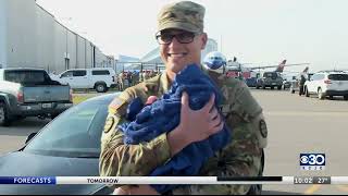 St Joseph man meets son for the first time after 10month deployment [upl. by Stegman48]