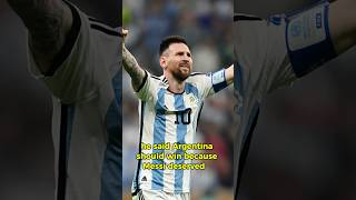 “Messi has to win” Pele said before he passed away messi pele worldcup footbll [upl. by Ellerahc987]