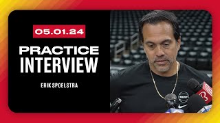 Erik Spoelstra Practice Interview  May 1 2024 [upl. by Tratner652]