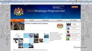 Panduan Pengguna Sistem Pengurusan Aset  Cara Log Masuk Portal SPA [upl. by Tomkins]