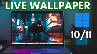 How To Set Live Wallpaper on Windows 10  11 PC amp Laptop 2024 [upl. by Dorcea]