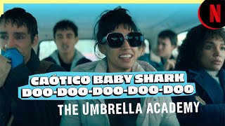 Baby Shark doodoo doodoo  The Umbrella Academy Temporada 4  Netflix [upl. by Wes]