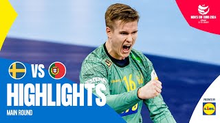 They take a huge step forward 🫨  Sweden vs Portugal  Highlights  Mens EHF EURO 2024 [upl. by Cacilie]