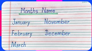 Months name in englishmonths of the year12 months namejanuary februarymonths of the year song [upl. by Yerot983]