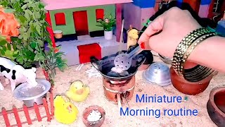 A day in my lifemorning routineminiature life styleminiature Littledeliciousdishes youtube [upl. by Oninrutas810]