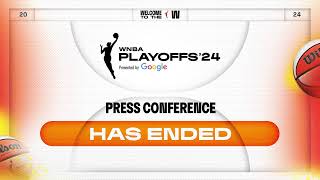 2024 WNBA Playoffs SemiFinals Game 1 PostGame Press Conference Liberty vs Aces [upl. by Hannavas]