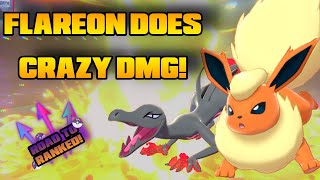 Flareon Does Crazy Damage  Pokemon Sword and Shield VGC [upl. by Aerbma]