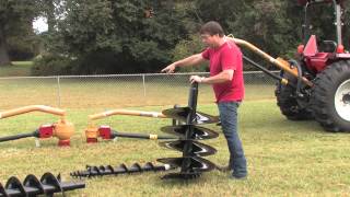 How To Use A Post Hole Digger by Everything Attachments [upl. by Analaf]