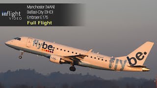 Flybe Full Flight Manchester to Belfast City Embraer E175 [upl. by Jacinta591]