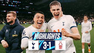 TOTTENHAM HOTSPUR 31 NOTTINGHAM FOREST  PREMIER LEAGUE HIGHLIGHTS  VAN DE VEN SCORES A SCREAMER [upl. by Bocock]