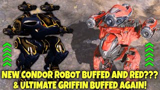 🚨NEW CONDOR ROBOT BUFFED amp NOW RED  War Robots 104 Test Server [upl. by Ignacia]