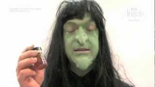 Applying Witch Prosthetics  Halloween Makeup Tutorial [upl. by Kamillah]