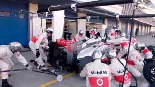 Jenson Buttons F1 Pitstop Masterclass [upl. by Ragouzis]