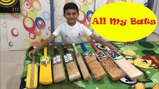 Angad Thakurs all cricket bats cricketchannel [upl. by Sabian]