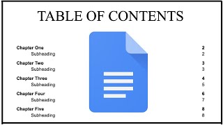 How To Create A Table Of Contents In Google Docs [upl. by Lemmuela]