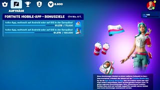 Anleitung GRATIS Skin Bundle  Verdiene EP in der Fortnite App weltweit auf Android oder auf iOS [upl. by Ahsieyn]