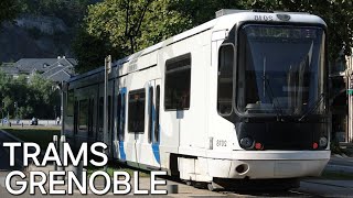 4K 🇨🇵 Trams in Grenoble  🇨🇵 Tramway de Grenoble 2024 [upl. by Alakim835]