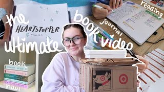 ULTIMATE BOOK VIDEO🫶🏻📚⭐️ book haul reading journal updates  heartstopper reading vlog [upl. by Nylehtak]