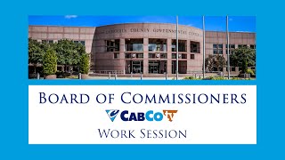 Cabarrus County BOC Work Session 10072024 [upl. by Piggy]