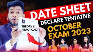 Nios Big Updates October 2023 Date Sheet Declare Tentative Theory amp Practical Exam  TMA  Pass 100 [upl. by Solakcin]