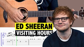 Ed Sheeran  Visiting Hours  Guitar Tutorial  TAB [upl. by Elwee914]