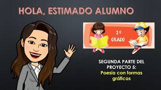 Semana 24 Segundo grado Caligramas acrósticos y palíndromos [upl. by Rycca525]