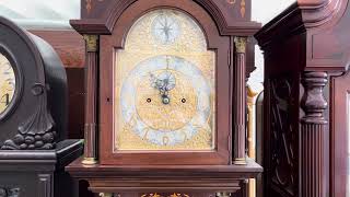 Antique English Tall Case Grandfather Clock [upl. by Aihseya172]