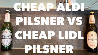 Aldi Rheinbacher Pilsner Vs Lidl Perlenbacher Pils  The Battle Of The Budget Pilsners [upl. by Nivert]