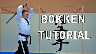 Bokken Tutorial  Der gerade Schnitt  Grundtechnik [upl. by Enerual]