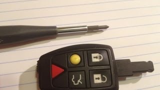 DIY Replace Volvo S40 C30 V50 Key Fob Battery on your Keyfob Transponder 20042012 CR2032 [upl. by Nylannej]