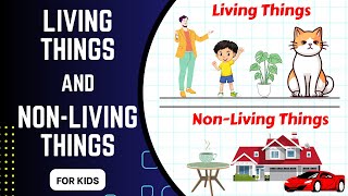 Living Things and Nonliving Things  Living Things and Nonliving Things for Kindergarten kidsvideo [upl. by Dorrahs]