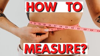 How to measure your waist with a measuring tape [upl. by Marylinda]