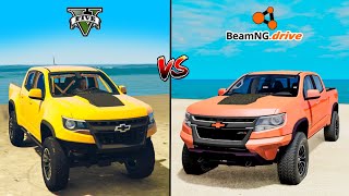 Gta 5 chevrolet colorado Vs Beamngdrive chevrolet colorado  WHICH IS BEST [upl. by Allisurd]