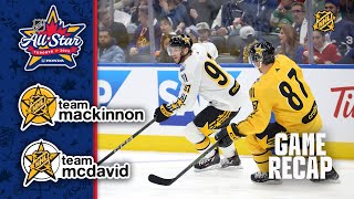 Team MacKinnon vs Team McDavid  2024 NHL AllStar Highlights [upl. by Yllak]