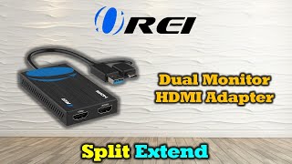 OREI SplitExtend Dual Monitor Extended Display  Expand your PC Multiple Monitor Screen [upl. by Rus]