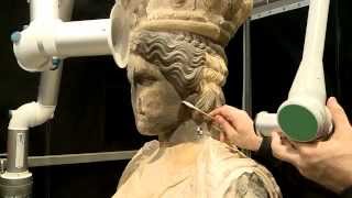 Conserving the Caryatids Erectheon Acropolis Athens Greece [upl. by Enyal]