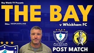 POST MATCH  Liam McIvor  Whitley Bay FC v Whickham FC  Ebac Northern League Division One [upl. by Tella]