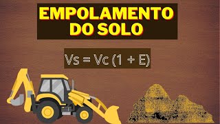 Cálculo do empolamento do solo e caçambas  EXEMPLO PRÁTICO [upl. by Atteuqehs]