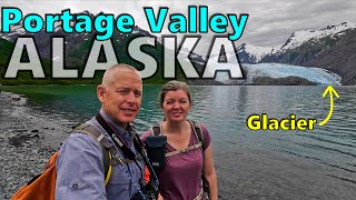 Portage Valley Alaska  Glaciers amp the town of Whittier 4K UHD [upl. by Colet]